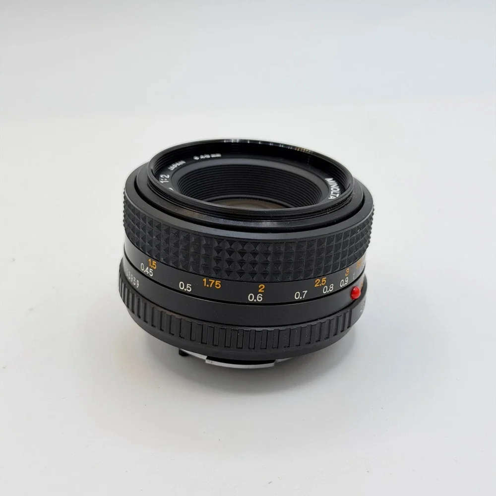 Minolta MD 50mm f/2 Manual Focus Prime Lens SR Mount Japan 49mm Filter 1123939